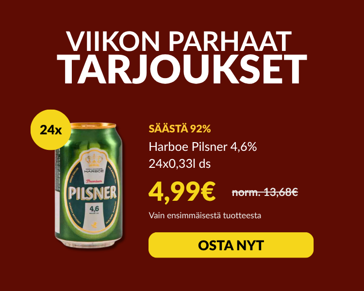 Harboe Pilsner 4,6% 24x0,33l ds